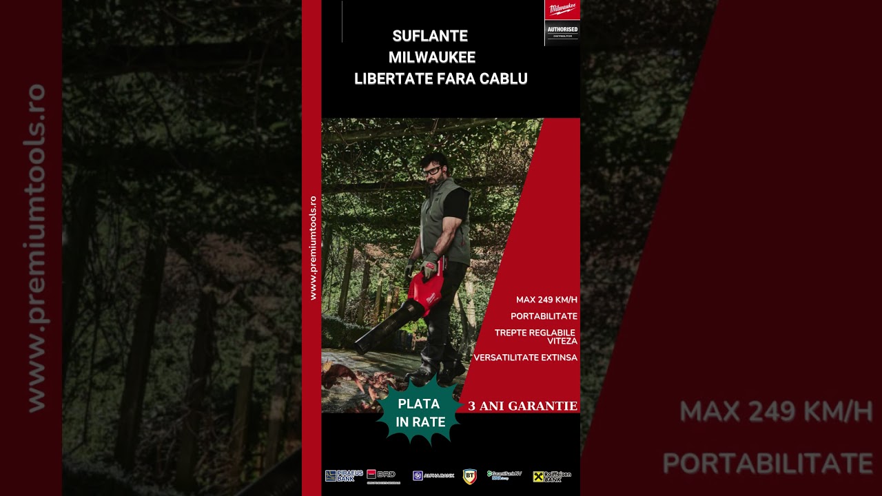 Puterea Milwaukee in gradina ta: echipamente de top pentru performanta maxima doar la PremiumTools!