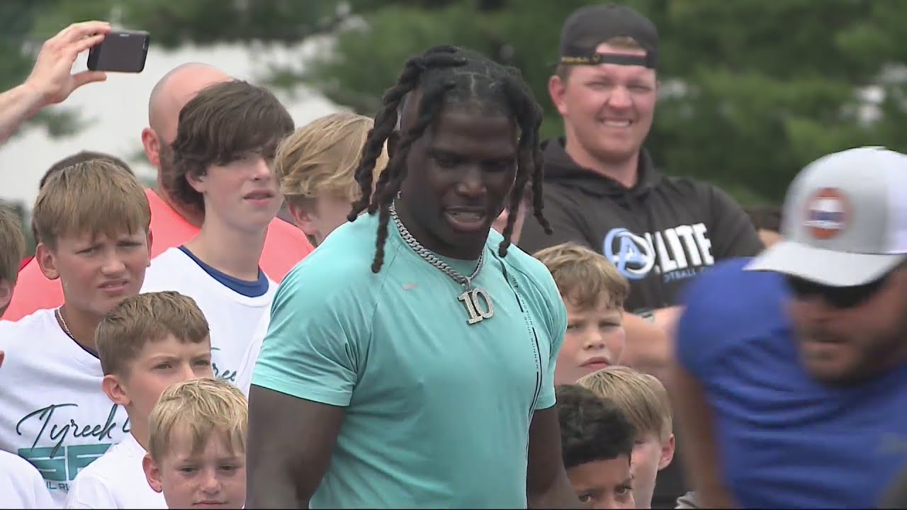 Tyreek Hill football camp YouTube