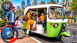 Modern Tuk Tuk Rickshaw Driving - Game City New Mountain Rickshaw Driving 3D Android GamePlay screenshot 4