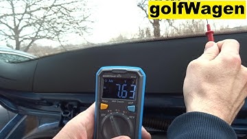 VW rear window defroster check