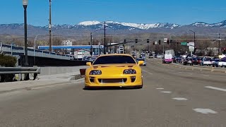 Driving around Boise in the Supra