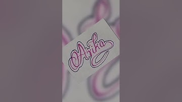 Write your name #arika #name #tiktok #viral #signature #calligraphy #reels #handwriting #trending