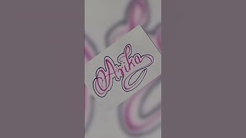 Write your name #arika #name #tiktok #viral #signature #calligraphy #reels #handwriting #trending