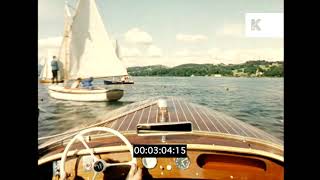 1960S Uk, Pov From Speed Boat On Lake, 16Mm