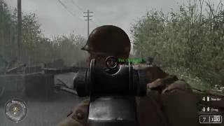 Defending the Pointe du Hoc - Call of Duty 2 Gameplay HD