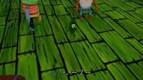 Plankton can only speak in Morse code. Ai sponge rehydrated clip.