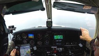 Instrument training flight under IFR flight plan with actual IMC.