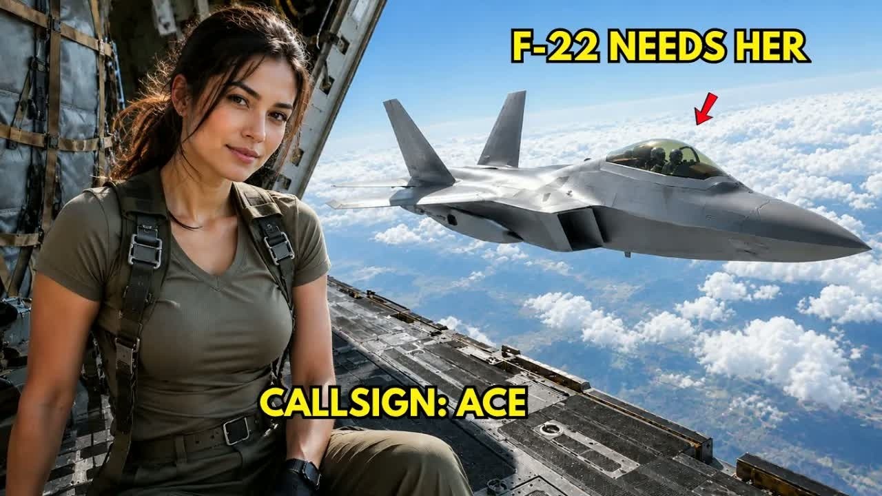 They Called Her Just Cargo Crew — Until the F-22 Cried for Help and She Answered as 'Combat Ace'