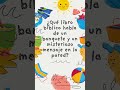 ¿Puedes adivinar qué libro bíblico tiene un mensaje en la pared? #niñoscristianos #vozcompanykids