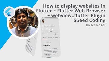 How to display websites in Flutter | Flutter Web Browser | webview_flutter Plugin Speed Coding