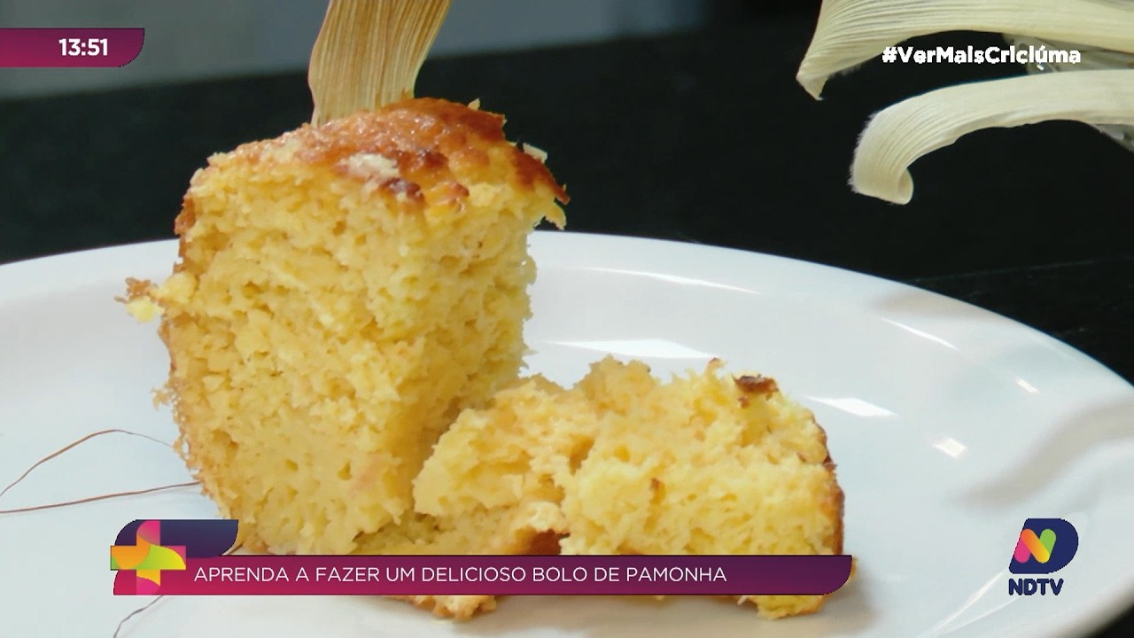 Bolo de pamonha é destaque no cardápio das festas juninas