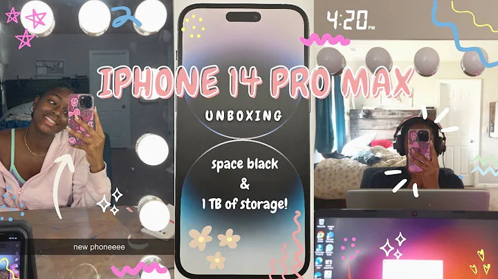 IPhone 14 PRO MAX unboxing | space black 🖤 & 1 TB of storage!  | laila jo.