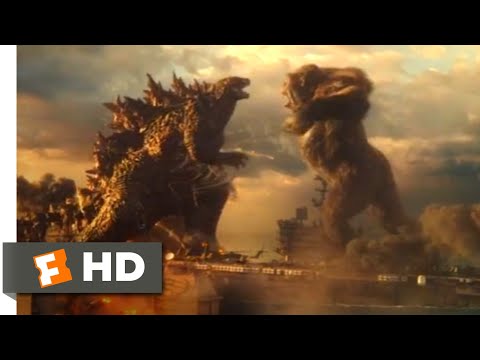 Godzilla vs. Kong (2021) - Godzilla vs. Kong Scene (2/10) | Movieclips