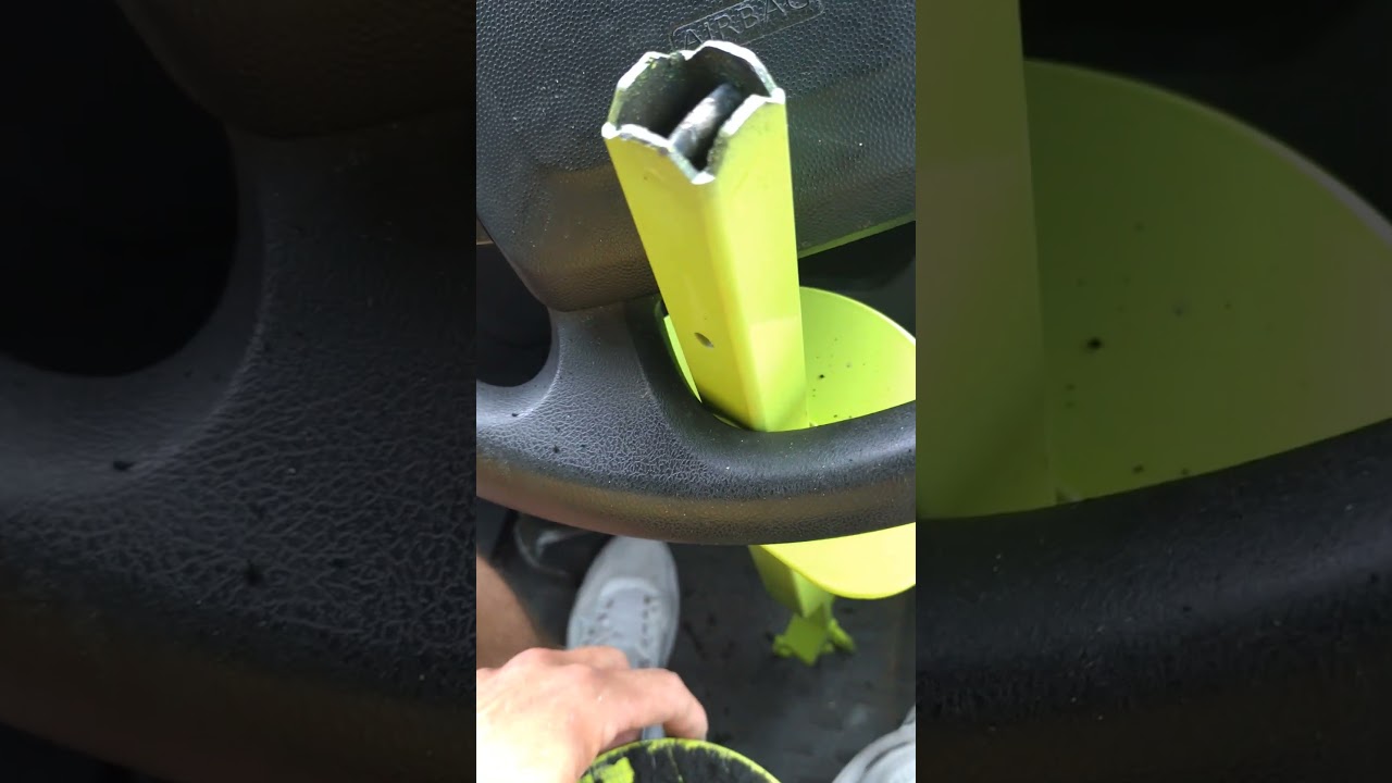 armplate resolute steering wheel lock no power tools to break off sorry for foul language do not buy