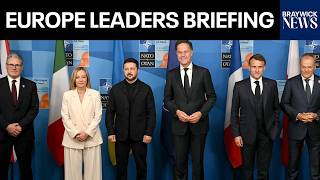 LIVE: European Leaders Macron, Starmer, Meloni, Merz Issue Joint Remarks