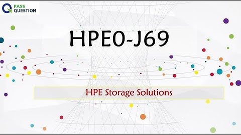HPE Storage Solutions HPE0-J69 Dumps