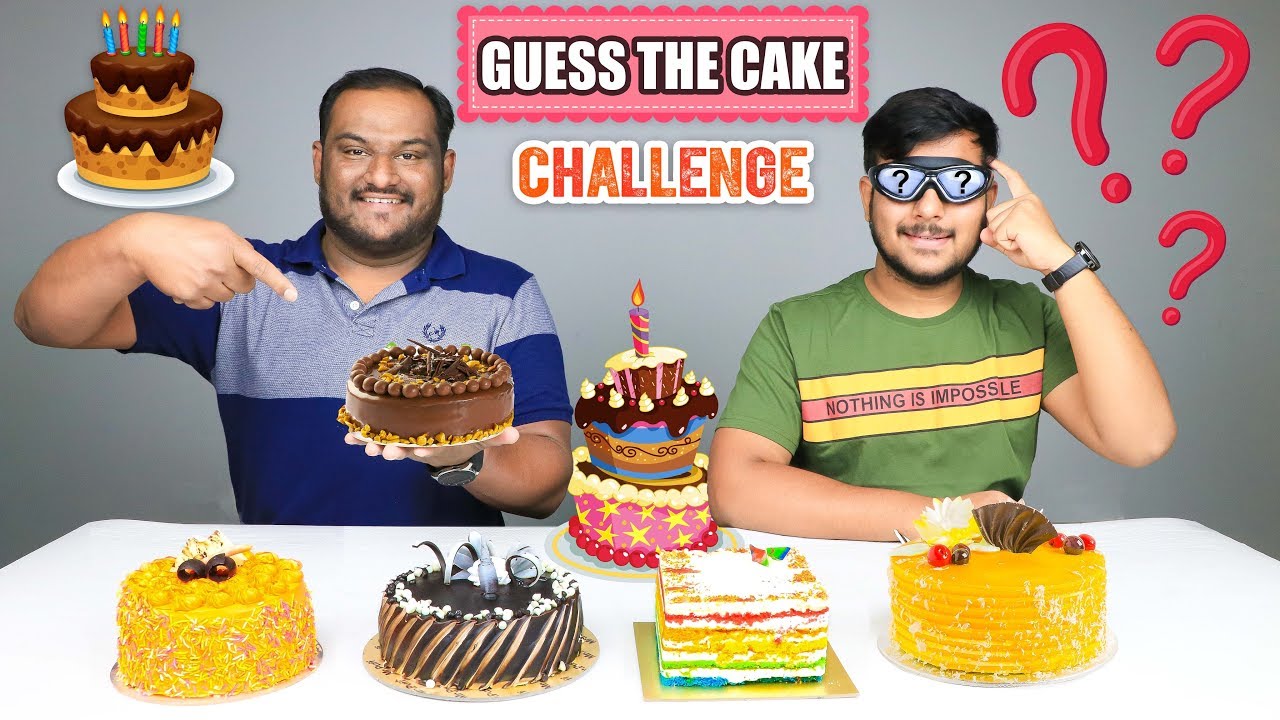 GUESS THE CAKE CHALLENGE Cake Eating Challenge Cake Eating