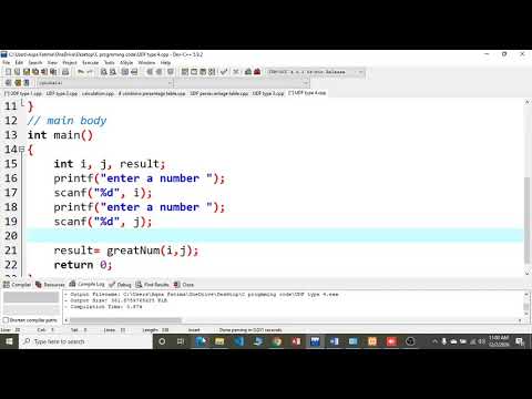 C programing (USER DEFINE FUNCTION) part 1 - YouTube