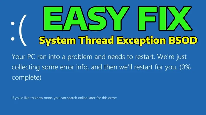 (2025) How To Fix System Thread Exception Not Handled