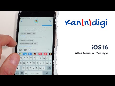 Video: Wie lösche ich nicht gesendete Textnachrichten auf dem iPhone?