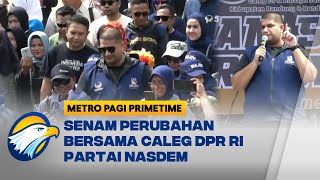 Ratusan Warga Bandung Ikuti Senam 'Perubahan' Bareng Caleg NasDem