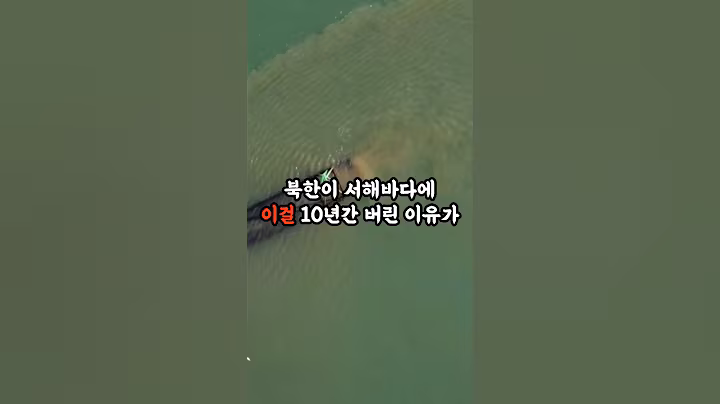 북한이 서해바다에 이걸 10년간 버린 이유가 소름 돋아요