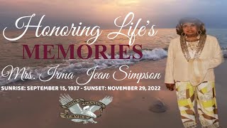 Celebration of Life for Mrs. Irma Jean Simpson