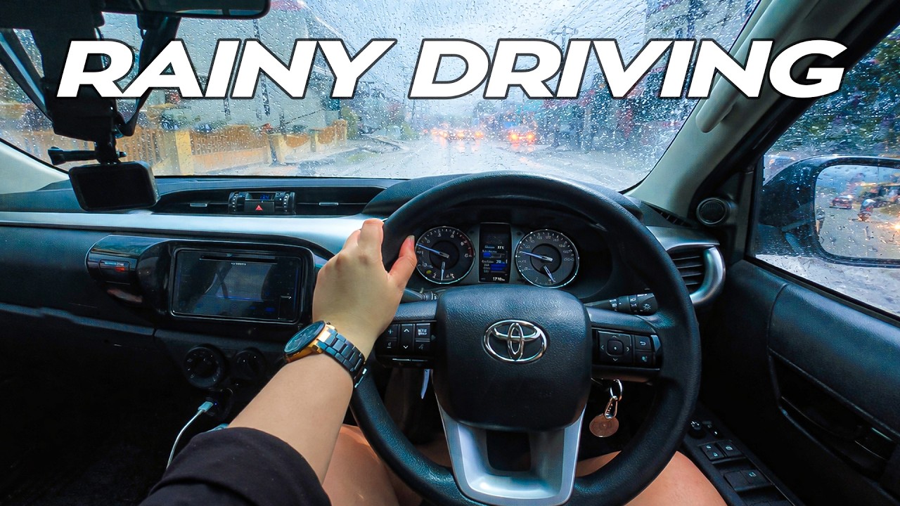 [4K] RAINY DRIVE With HILUX | TOYOTA HILUX 2025 2.4 DRIVING POV