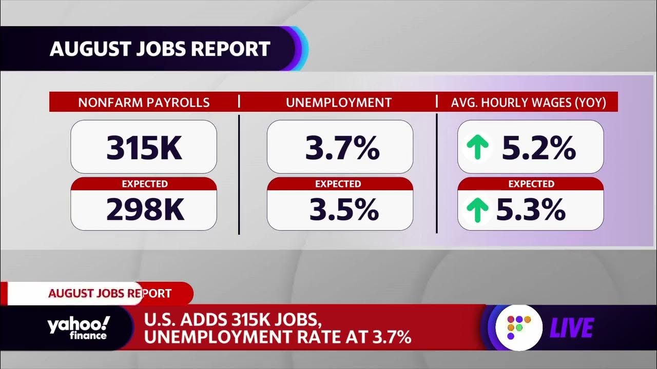 August jobs report Which sectors hired the most YouTube