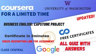 Business English: Capstone Project,(week-1-4) All Quiz Answers.#coursera #quiztime #answers #quiz