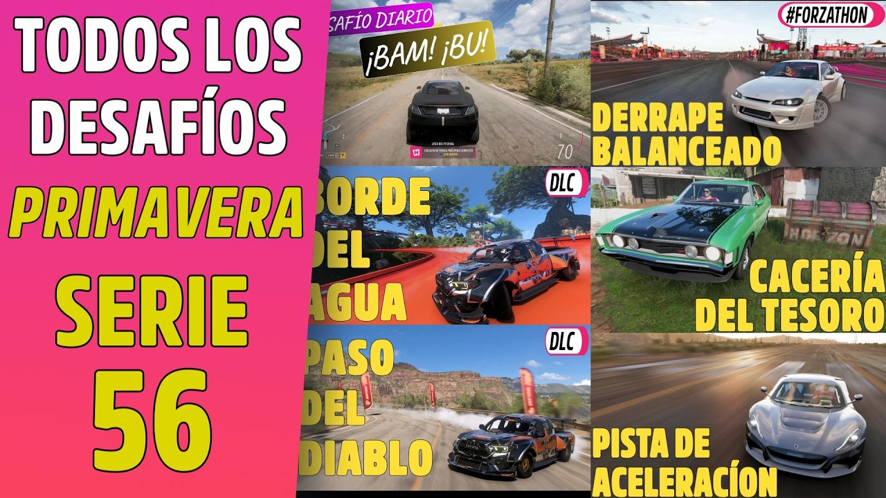 DESAFÍOS SERIE 30 / 56 PRIMAVERA Derrape balanceado, Un halcón entre flamencos, Carretera Federal