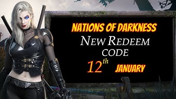 Gift Code 🎁 Nations of Darkness 2023 || 12 January