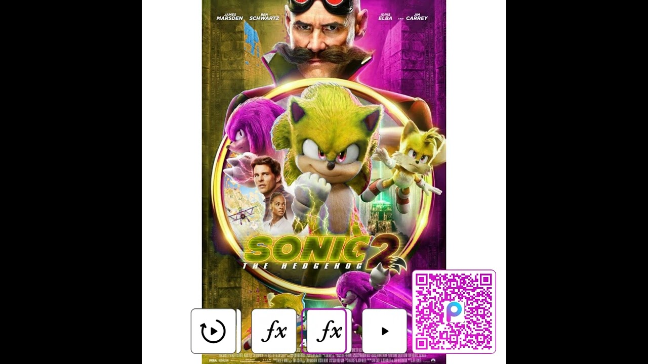 Making the super verison of the sonic 2 movie poster on pisart