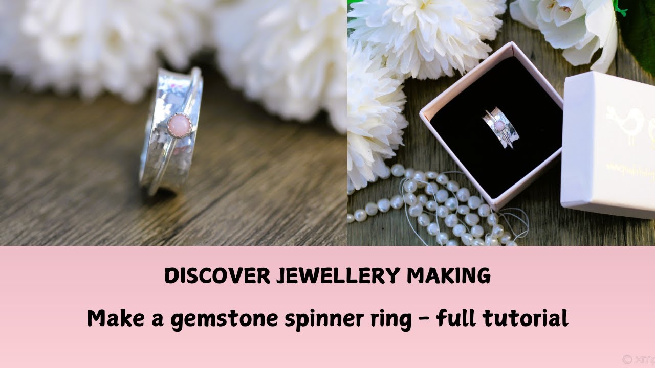 Gemstone Spinner Ring Tutorial for Jewellery Makers.