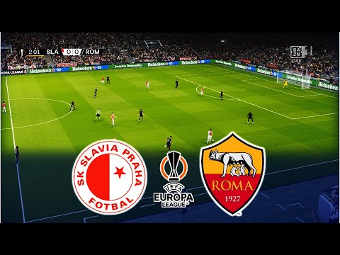 Slavia Praha vs Roma Livescore and Live Video - Europa League