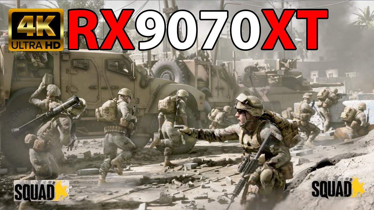 Squad Gameplay: RX 9070 XT + Ryzen 7950x3D | 1440p High Settings