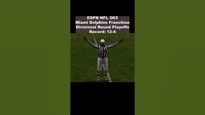 The Tragedy of our first playoff game... Miami Dolphins Franchise ESPN NFL 2K5 #nfl2k5 #espnnfl2k5