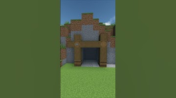 Quick And Easy MINE Entrance In Minecraft!