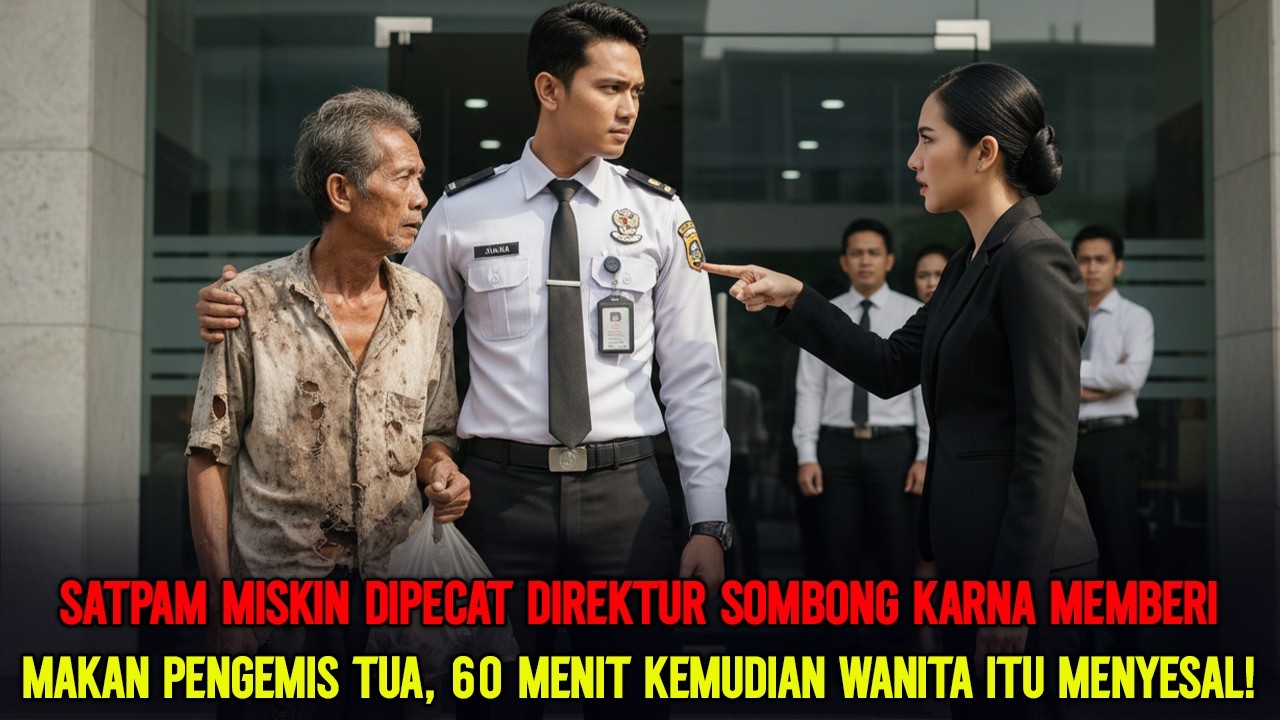 Satpam Miskin Dipecat Di Depan Kantor Karena Menolong Pengemis, Endingnya Bikin Direktur Syok!