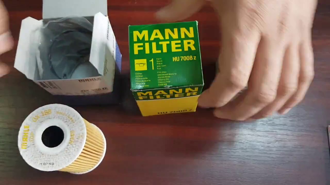 Comparatie filtru ulei mann vs mahle vs oem YouTube