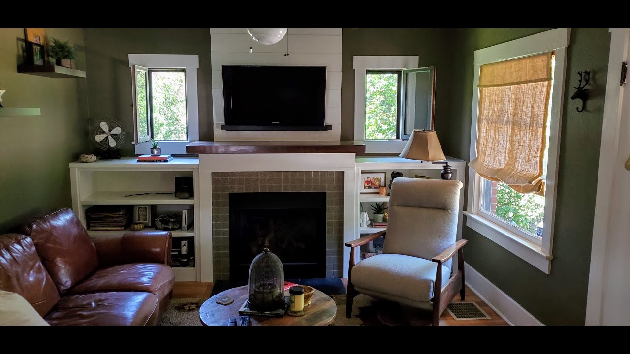 Quick And Easy Built In Cabinets Around A Fireplace Youtube