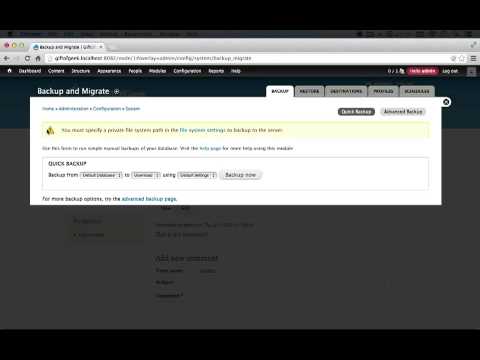 16. How Backup and Migrate works with cron and cache tables (a Drupal how-to)