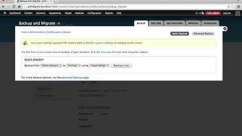 16. How Backup and Migrate works with cron and cache tables (a Drupal how-to)