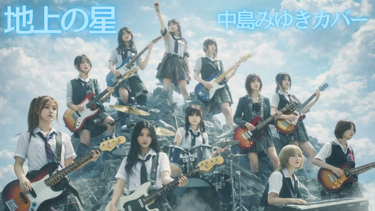 【櫻坂46風】地上の星 (漆黒ロックver.) - AI 中島みゆき Cover [Sakurazaka46 Style Dark Rock Arrangement]