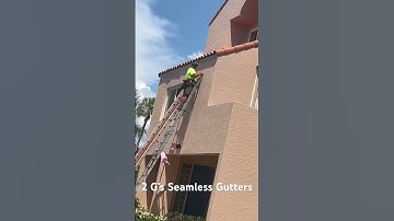 Installing Seamless Gutters #construction #guttermaintenance #diygutters #malandro #yanez #roofing