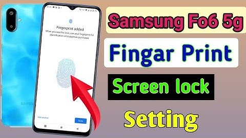Samsung galaxy F06 5g fingerprint screen lock | fingerprint lock setting in Samsung F06/ fingerprint