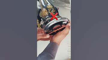 How to insert belt to a sewing machine. #sewingmachine #tipsandtricks #sewingmachinetips #sewing