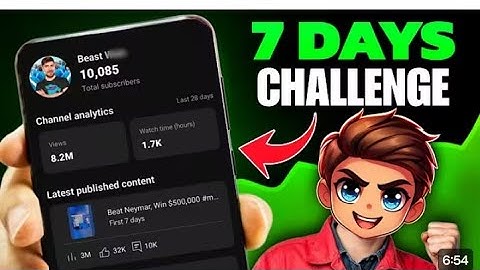 7 days  Challenge ( Shoking Result 🤯 ) How To Grow Gaming Channel From 0 Subscribers