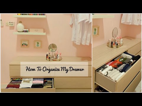 MERAPIKAN DRAWER LEMARI PAKAIAN DENGAN KONMARI METHOD || #roommakeover || #konmarimethod