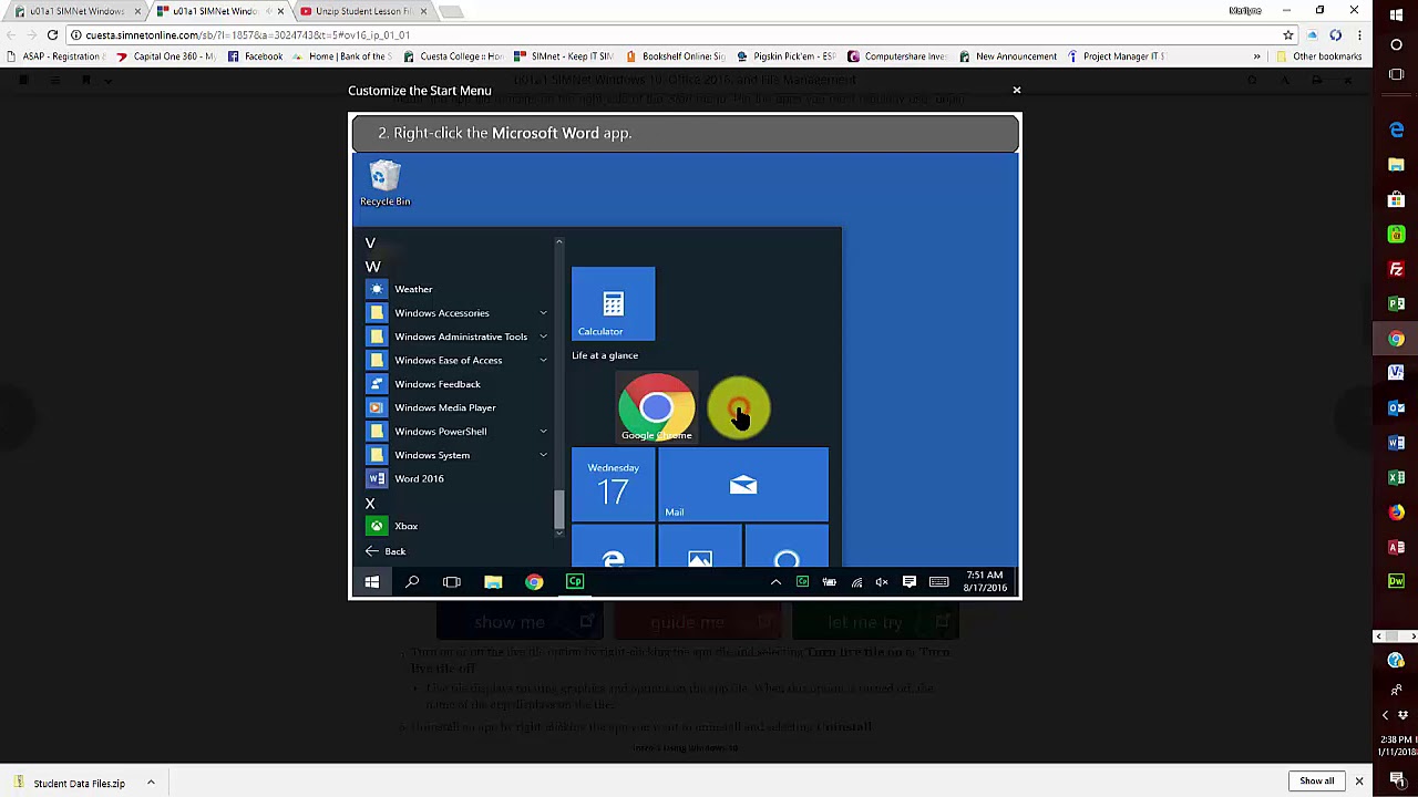 CIS 216 SIMNet Signup - YouTube